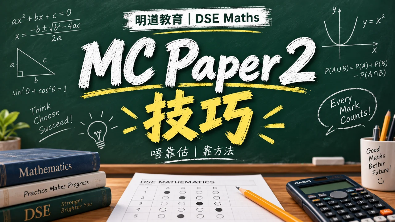 【DSE Maths】DSE數學 Paper 2 技巧:MC選擇題分流、排除法+時間分配攻略